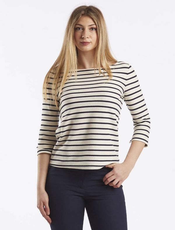 Maglia manica lunga Pennyblack - avorio blu