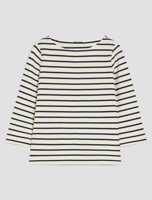 Maglia manica lunga Pennyblack - avorio blu