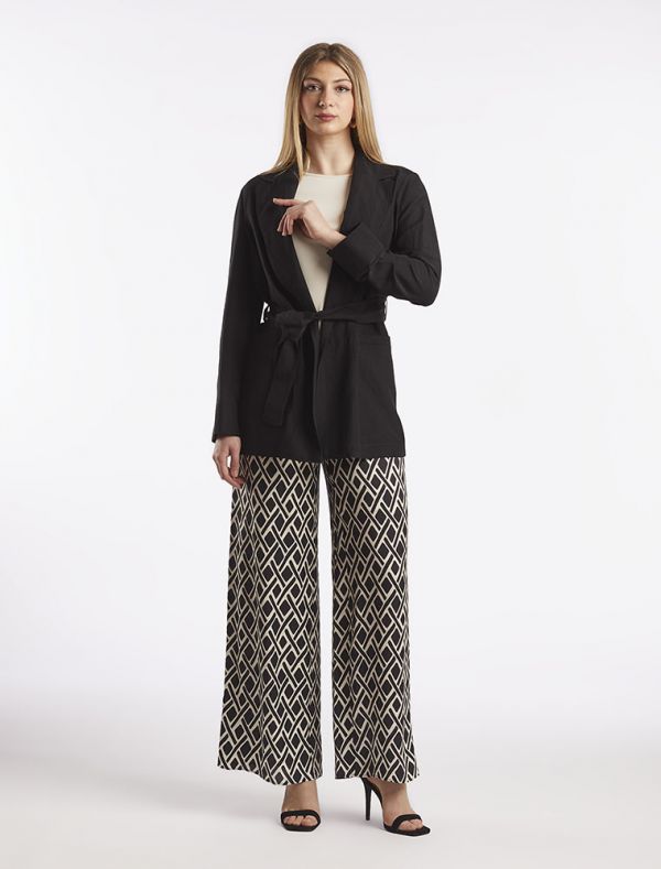 Pantalone Pennyblack - nero avorio