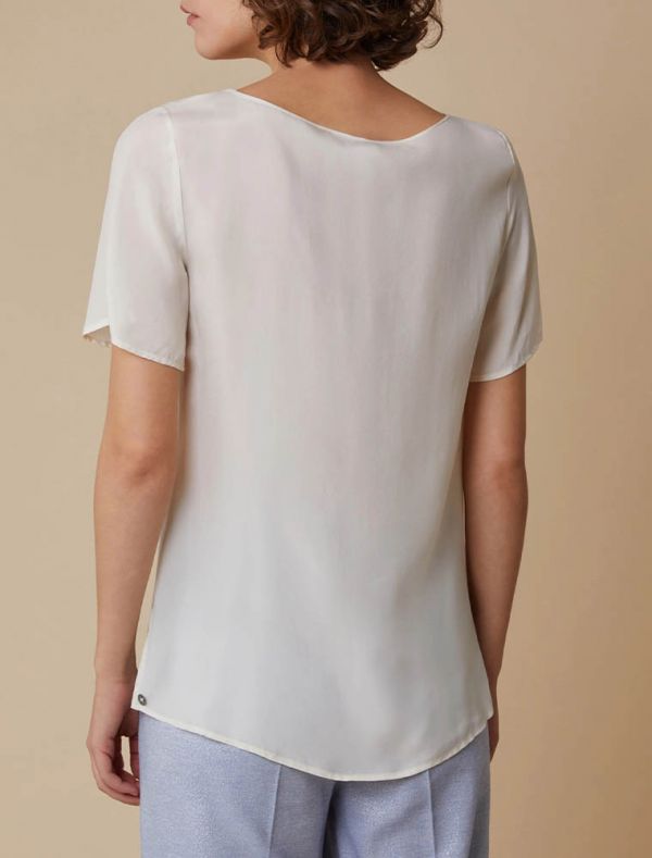 Camicia manica corta Pennyblack - avorio