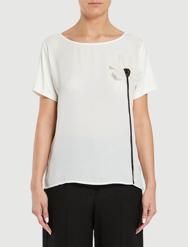 T-shirt manica corta Pennyblack - nero beige