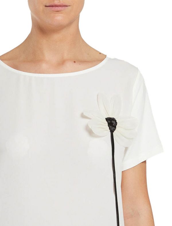 T-shirt manica corta Pennyblack - nero beige