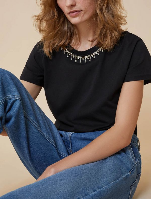 T-shirt manica corta Pennyblack - nero