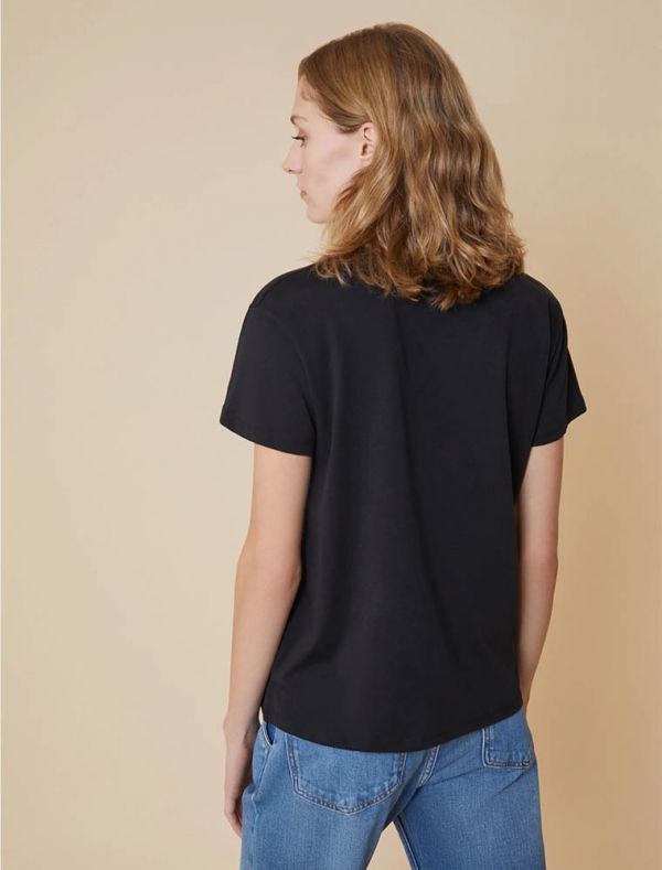 T-shirt manica corta Pennyblack - nero