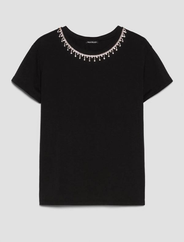 T-shirt manica corta Pennyblack - nero