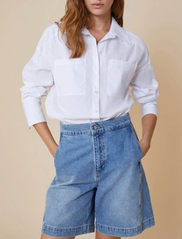 Camicia manica lunga Pennyblack - bianco