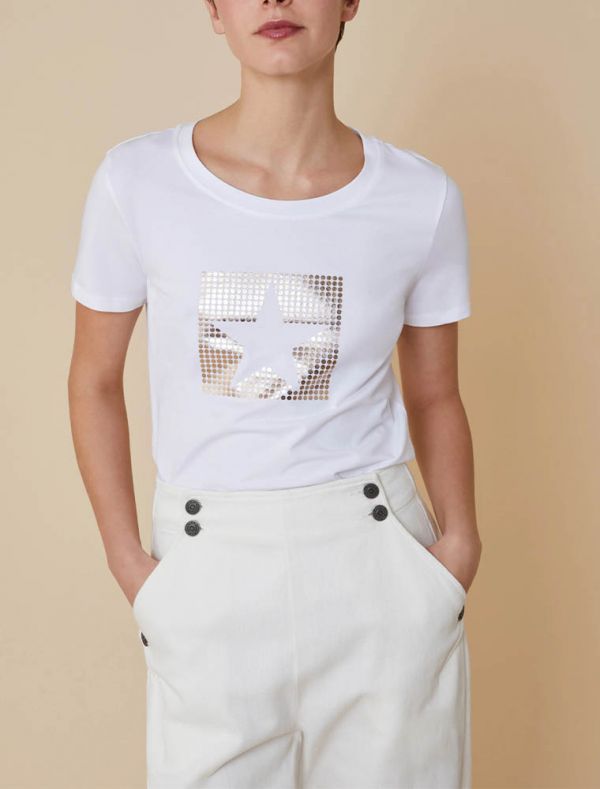 T-shirt manica corta Pennyblack - bianco