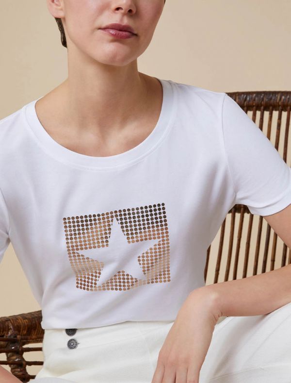 T-shirt manica corta Pennyblack - bianco