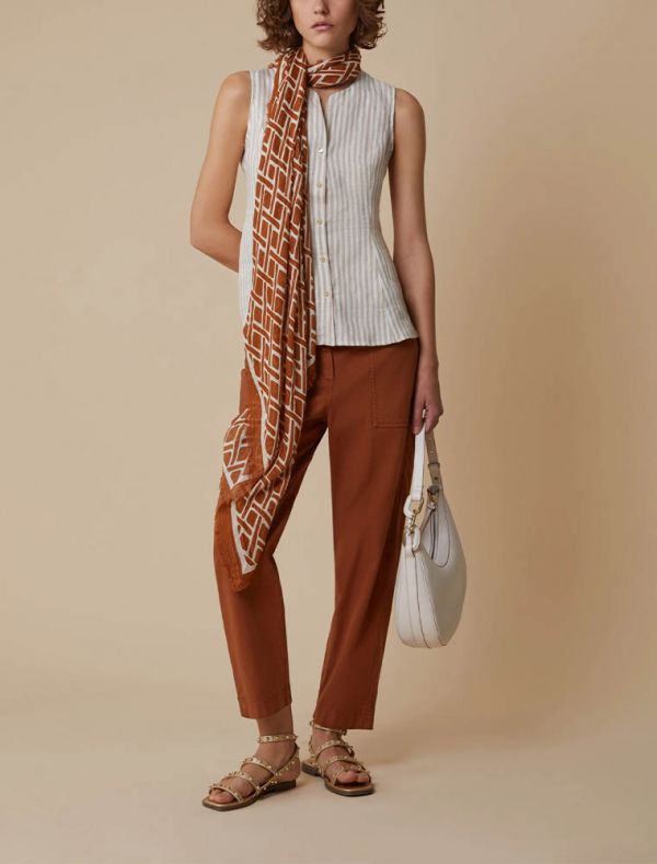 Top Pennyblack - beige bianco