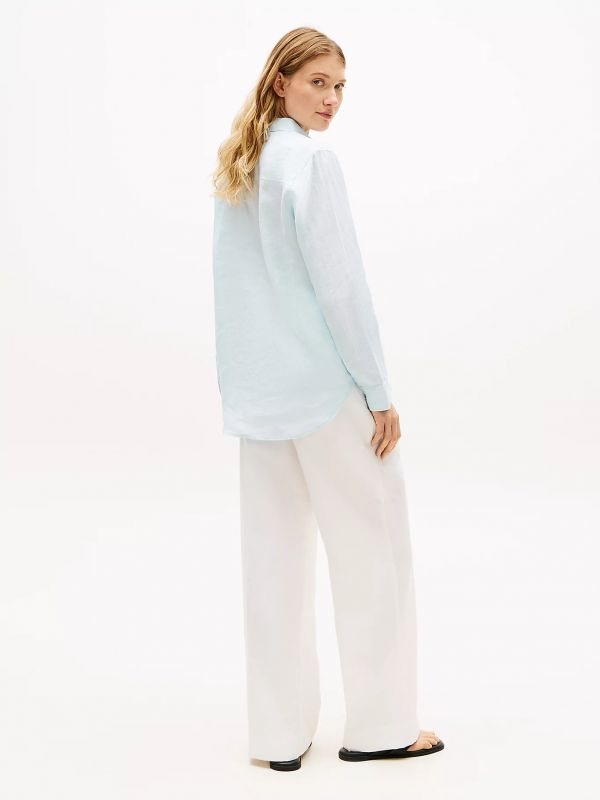 Camicia manica lunga Tommy Hilfiger - azzurro