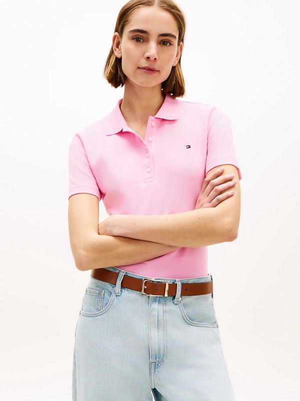Polo manica corta Tommy Hilfiger - rose