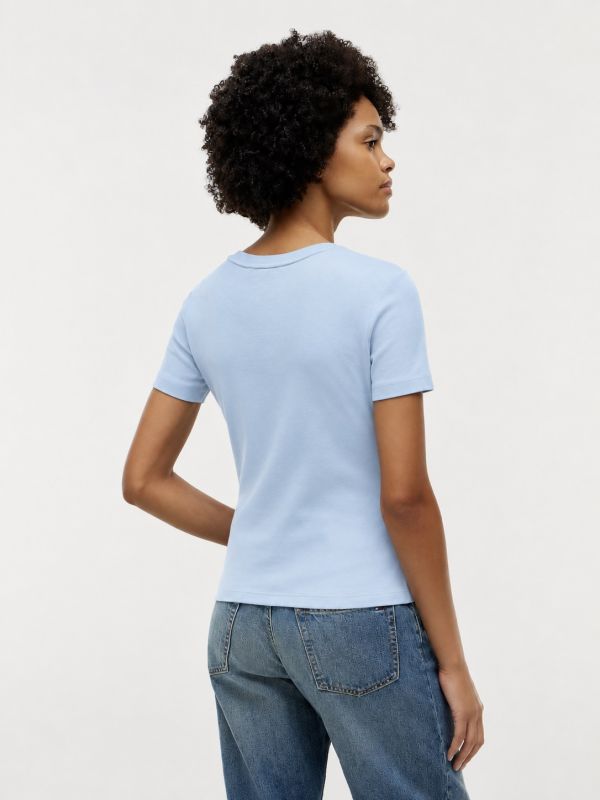 T-shirt manica corta Tommy Hilfiger - azzurro