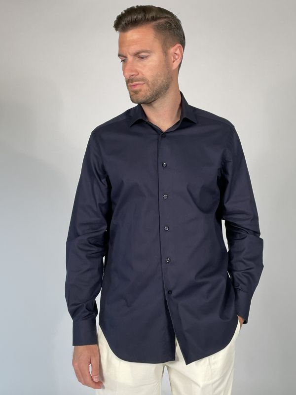 Camicia manica lunga Xacus - blu notte