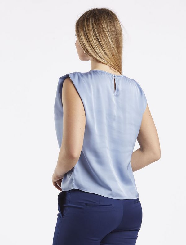 Camicia manica corta Kocca - azzurro