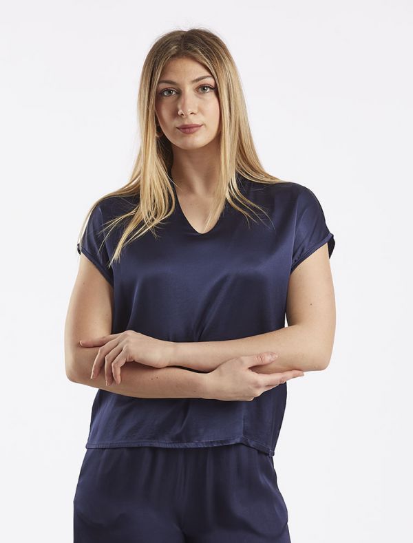 Camicia manica corta Kocca - blu