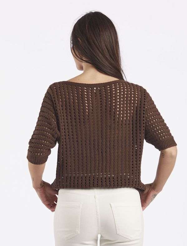 Maglia manica lunga Kocca - marrone