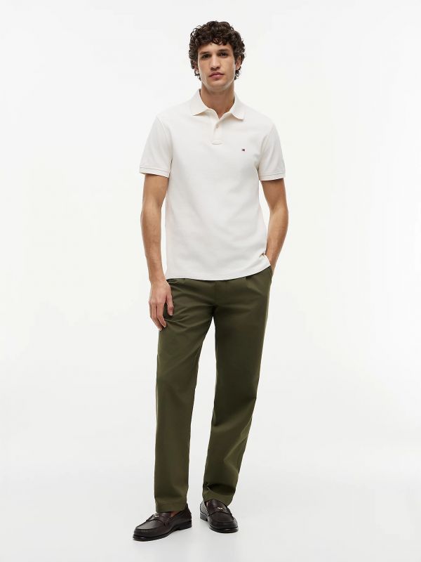 Polo manica corta Tommy Hilfiger - ecru