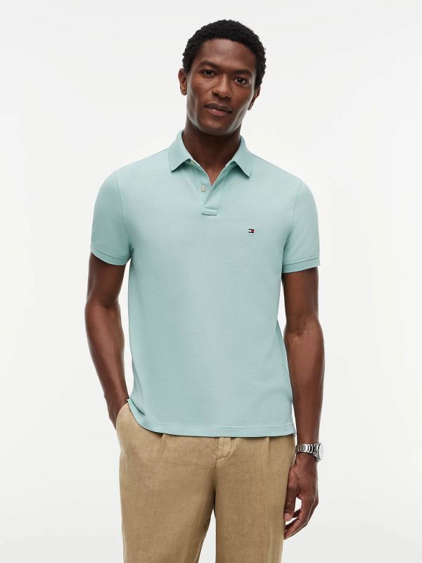 Polo manica corta Tommy Hilfiger - verde acqua