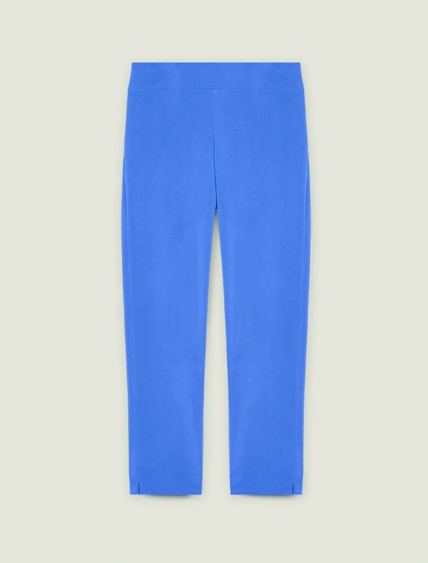 Pantalone curvy Luisa Viola - azzurro