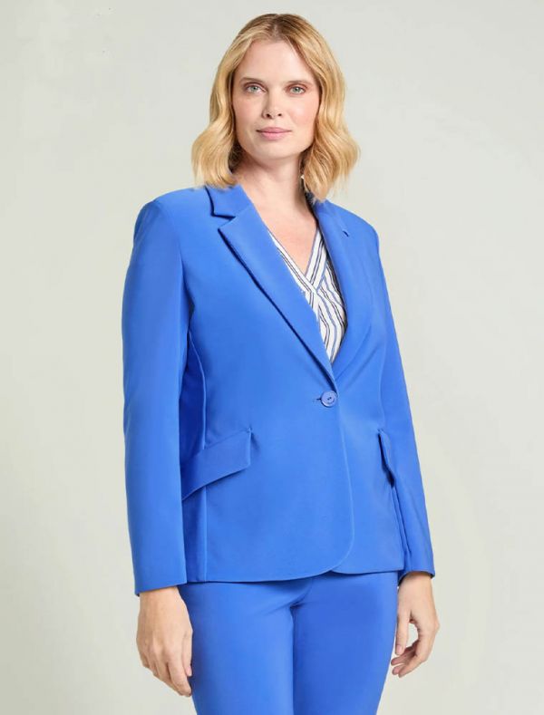 Giacca curvy Luisa Viola - azzurro