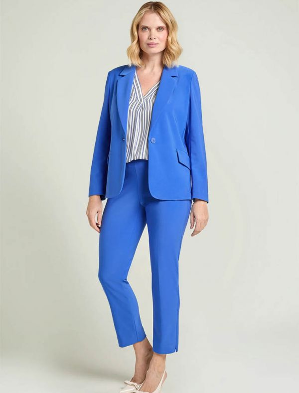 Giacca curvy Luisa Viola - blu