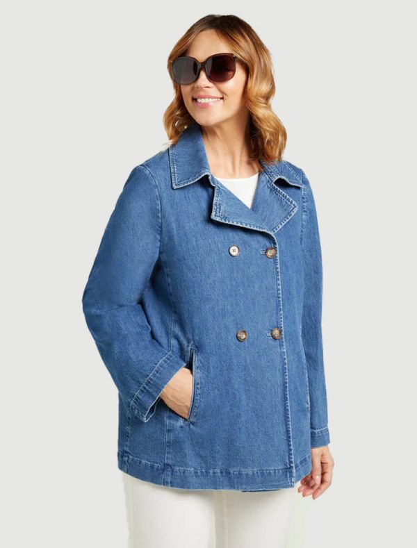 Giacca curvy Luisa Viola - blu
