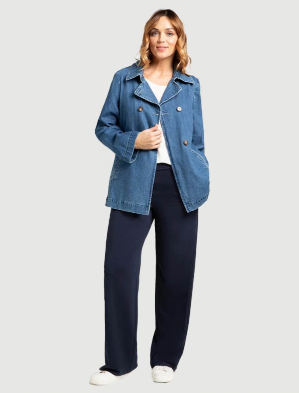 Giacca curvy Luisa Viola - blu