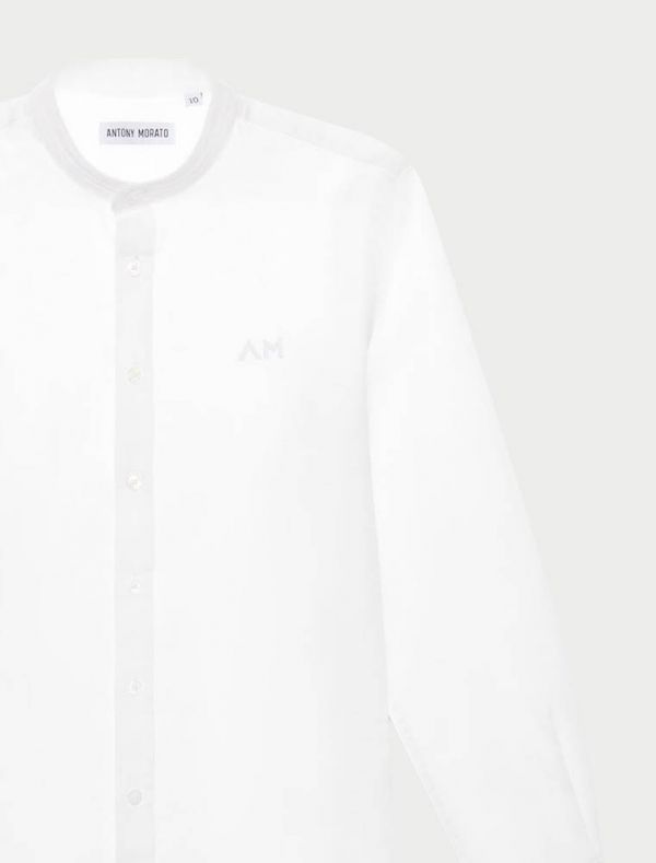 Camicia manica lunga lino Antony Morato - bianco