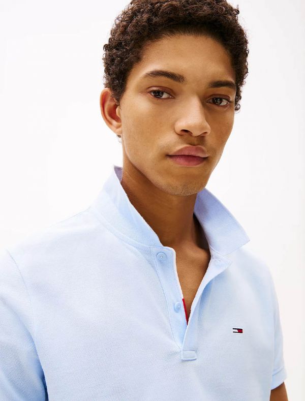 Polo manica corta Tommy Jeans - azzurro