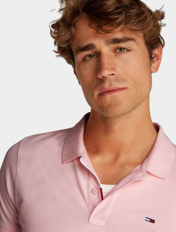 Polo manica corta Tommy Jeans - pink