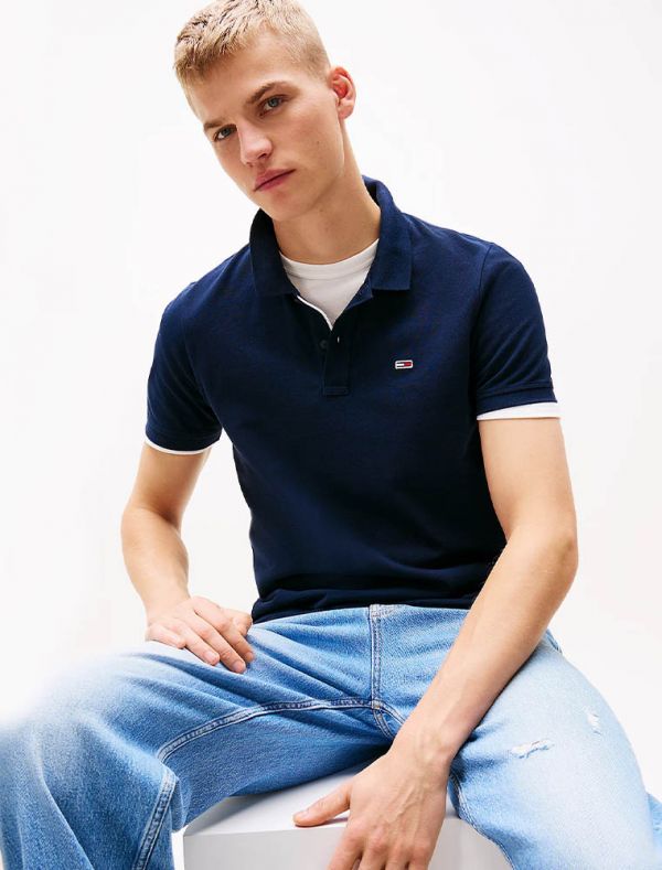 Polo manica corta Tommy Jeans - dark navy