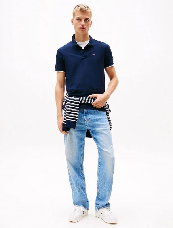 Polo manica corta Tommy Jeans - dark navy