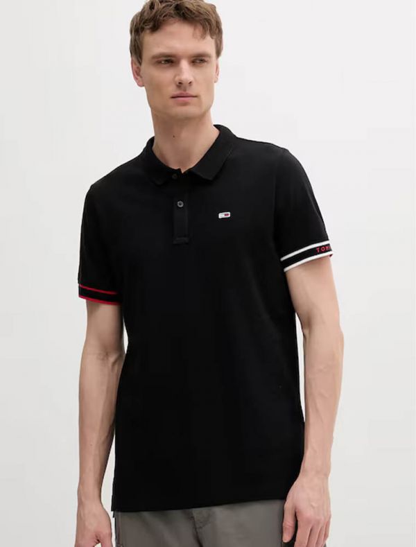 Polo manica corta Tommy Jeans - black