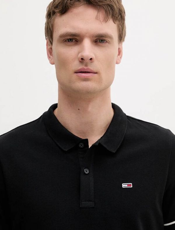 Polo manica corta Tommy Jeans - black