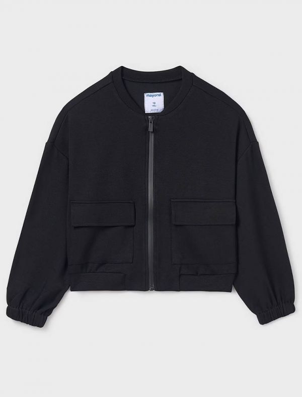 Maglia in felpa aperta Mayoral - nero
