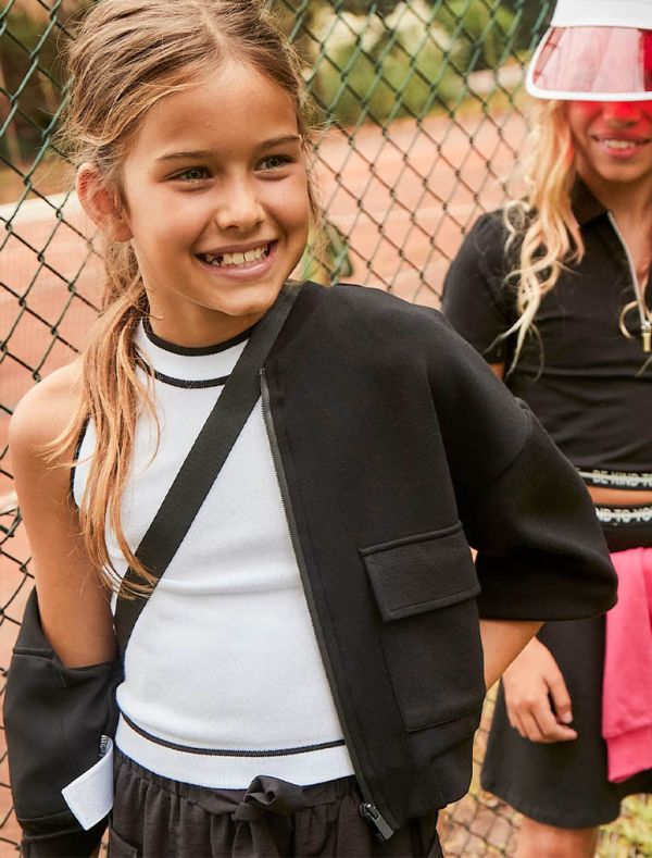 Maglia in felpa aperta Mayoral - nero