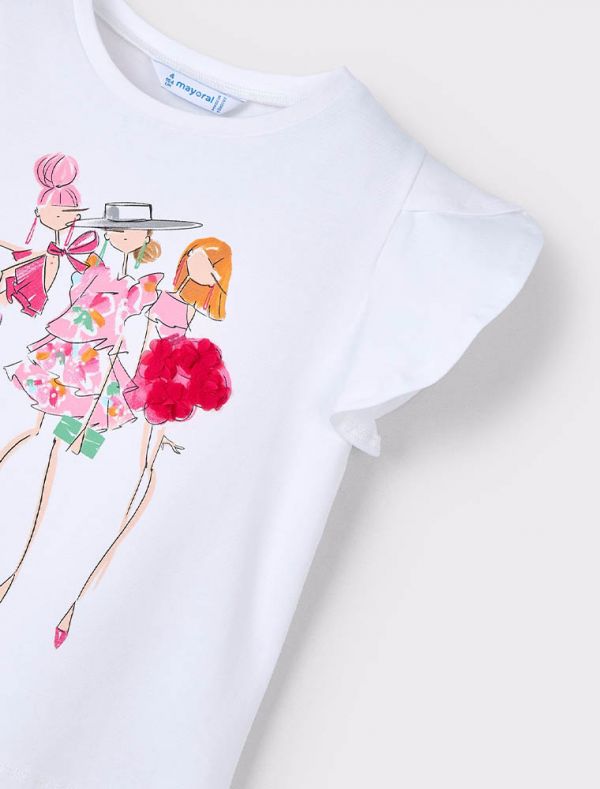 T-shirt manica corta Mayoral - bianco