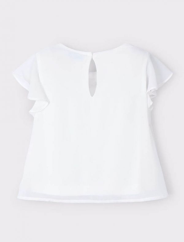 Camicia manica corta Mayoral - ecru