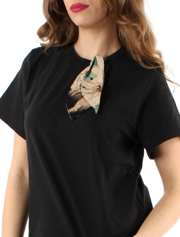 T-shirt manica corta Emme - nero