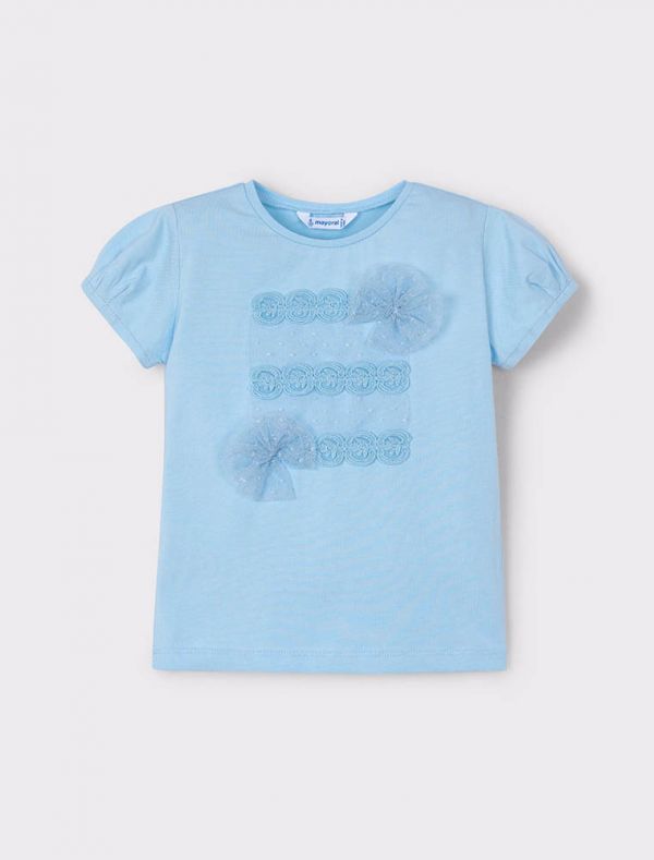 T-shirt manica corta Mayoral - cielo