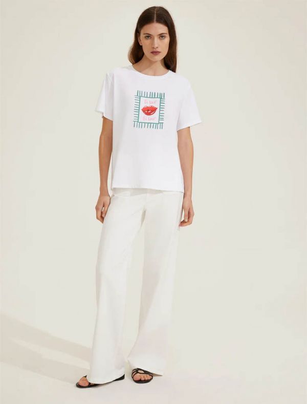 T-shirt manica corta Emme - bianco
