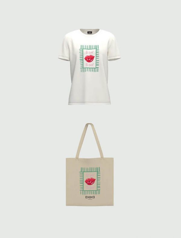 T-shirt manica corta Emme - bianco