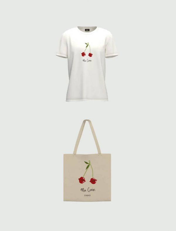 T-shirt manica corta Emme - ciliegia