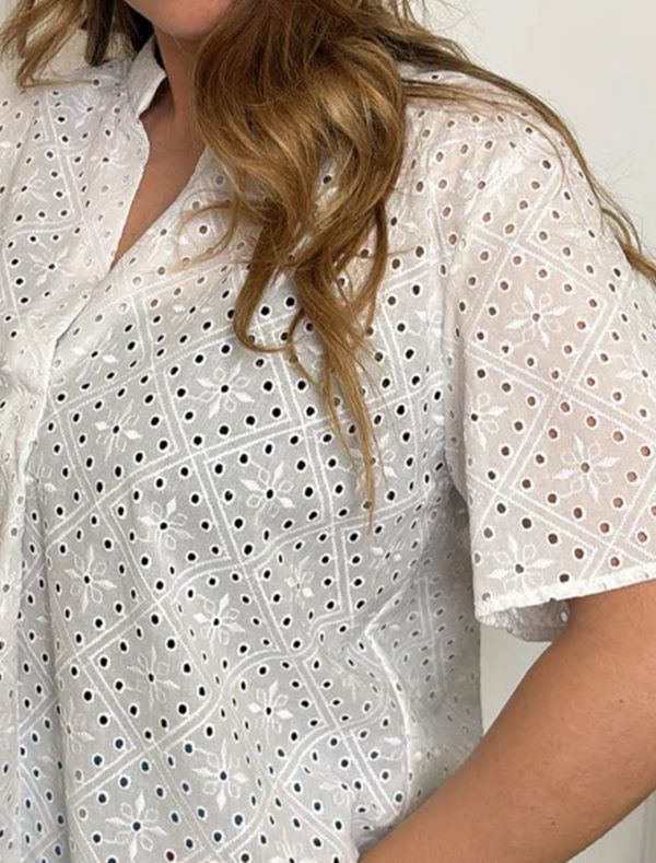 Camicia manica corta Emme - latte