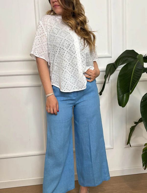 Camicia manica corta Emme - latte