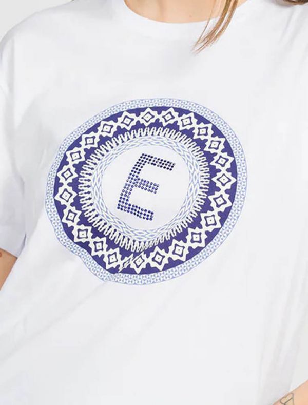 T-shirt manica corta Emme - blu bianco