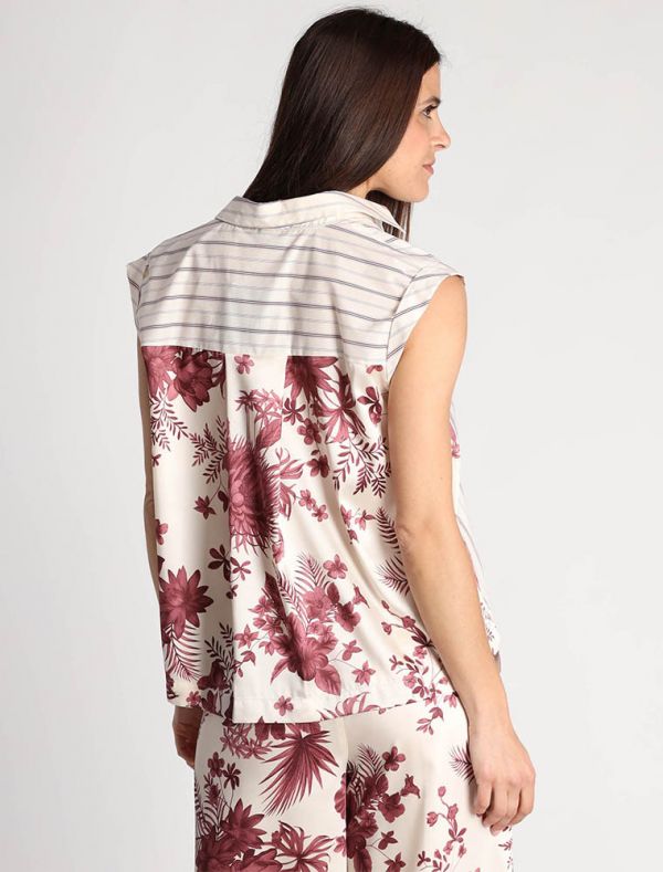 Top Emme - bianco bordeaux