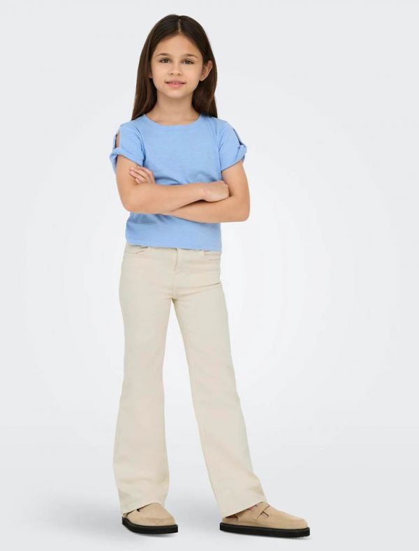 T-shirt manica corta Only - azzurro