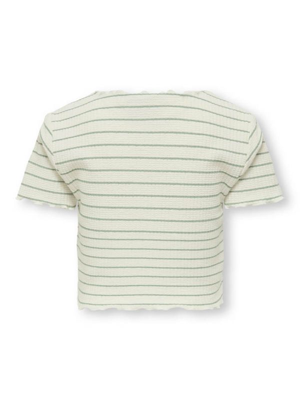T-shirt manica corta Only - bianco verde