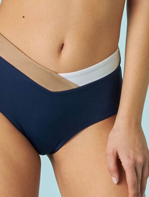 Costume slip Lovable - blu bianco
